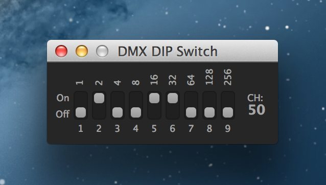 dip switch calculator dmx