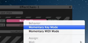 Momentary Key mode for Buttons