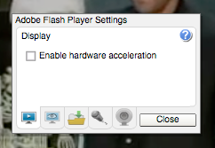 Disable Hardware acceleration